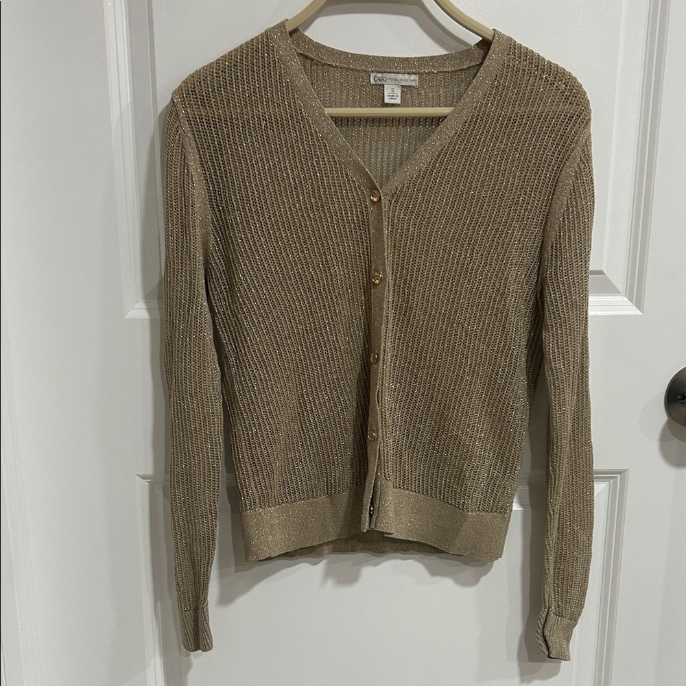 Cato Light Brown Knit Cardigan